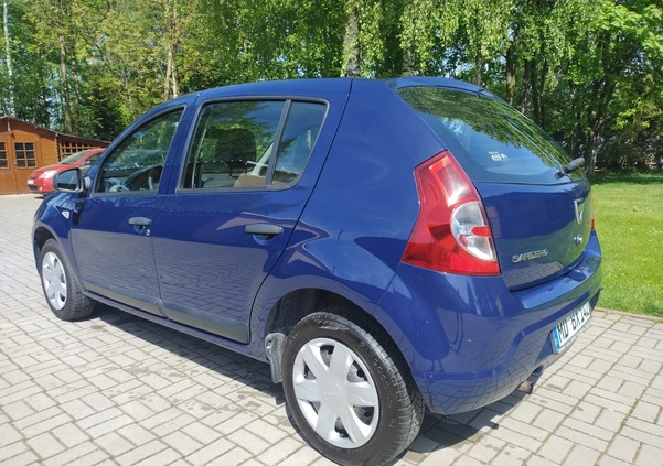 Dacia Sandero cena 13900 przebieg: 204000, rok produkcji 2011 z Dziwnów małe 562